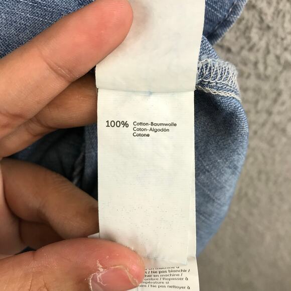 New Women's Cupshe Denim V-Neck Mini Dress size XL - Picture 10 of 11